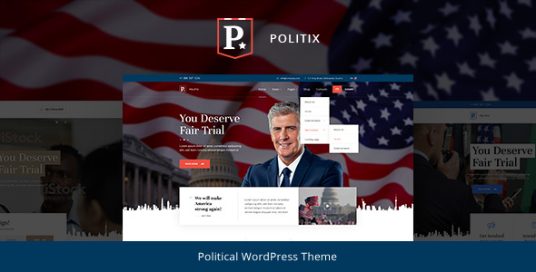 Politix v1.0.5 政治竞选WordPress主题 - 强大且响应式的政治竞选网站解决方案