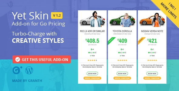 Yet Skin v1.2.1 - Go Pricing 插件皮肤扩展