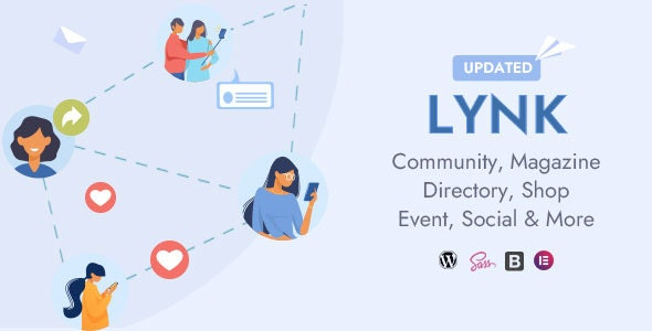 Lynk (v3.8.0) 社交网络与社区WordPress主题
