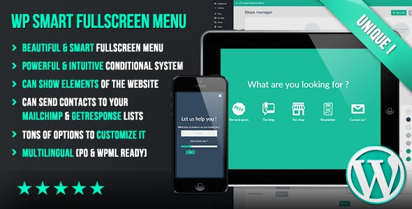 WP Smart Fullscreen Menu v1.048 – WordPress全屏菜单插件