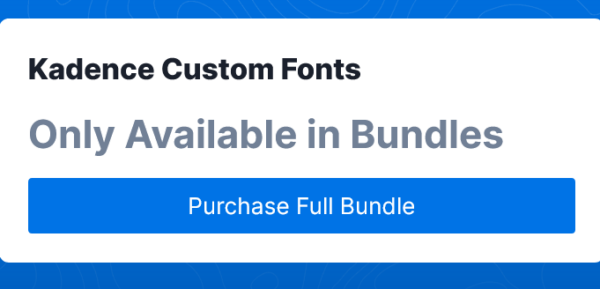 Kadence Custom Fonts v1.1.5 - WordPress自定义字体插件