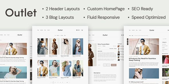 Outlet by MyThemeShop (v1.0.5) - 响应式WordPress主题，适用于电商和博客