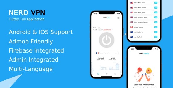 Nerd VPN v6.0.2 Flutter VPN安卓应用带内购功能
