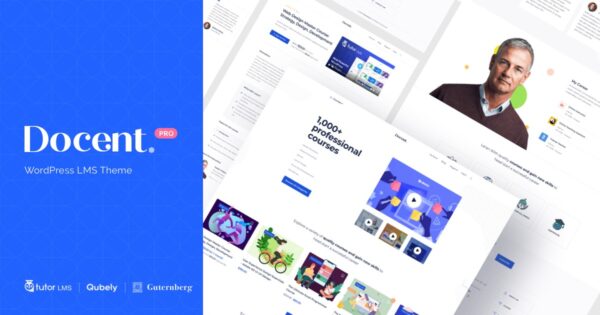 Docent Pro v1.2.1 WordPress LMS主题 - 单讲师在线教育平台