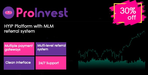 ProInvest v3.7 - 加密货币与在线投资平台主题