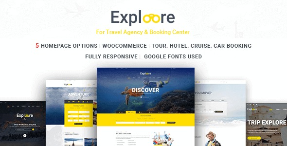 Exploore v5.8 Travel Exploration Booking WordPress Theme - 旅行探索预订WordPress主题