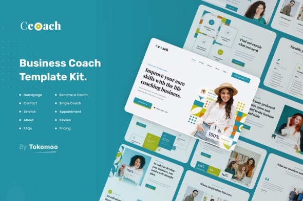 Ccoach – Business Coach Elementor Template Kit | 商业教练Elementor模板套件