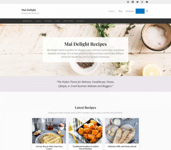 Mai Delight Theme v2.0.1 - 优雅多功能的WordPress主题
