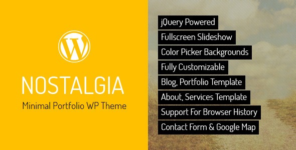 Nostalgia v7.8 响应式作品集WordPress主题 - 怀旧风格设计