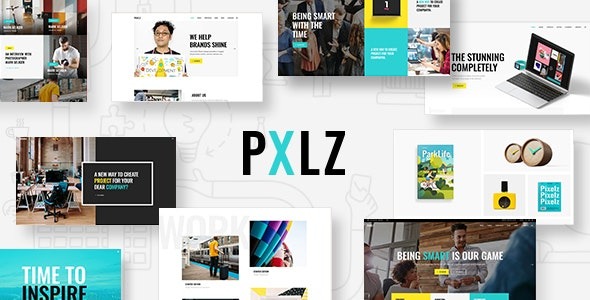 Pxlz (v1.7.0) 创意设计机构主题 - 多功能创意主题