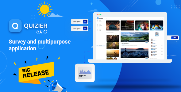 Quizier Multipurpose Viral Application v5.2 - 多功能病毒式应用模板