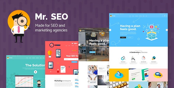 Mr. SEO v2.0 社交媒体营销机构主题 - 友好的SEO营销与社交媒体主题