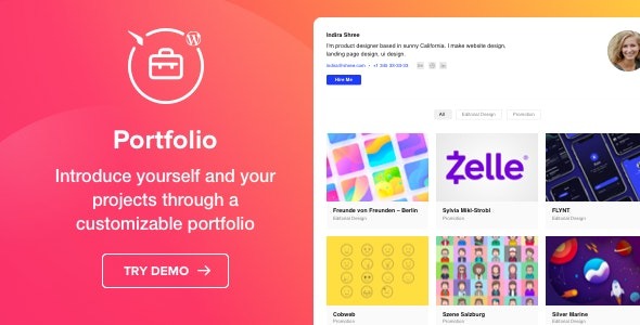 Portfolio Gallery v1.1.3 WordPress作品集插件 By Elfsight - 展示您的创意作品集