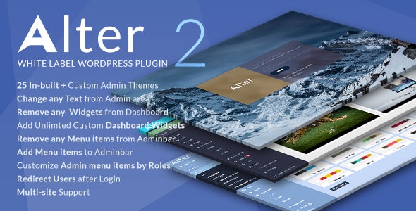 WPAlter v2.4.8 White Label WordPress Plugin - 白标WordPress插件