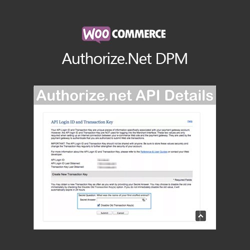 WooCommerce Authorize.Net DPM v1.8.1 - 安全支付网关插件