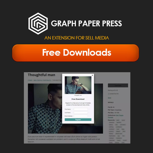 Graph Paper Press Sell Media Free Downloads v2.1.4 - 免费数字媒体销售与下载插件
