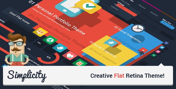 Simplicity v2.2 Creative Flat Retina Theme - 简约创意扁平视网膜主题
