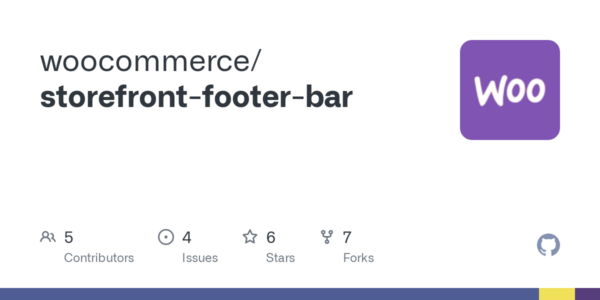 Storefront Footer Bar v1.0.4 - WooCommerce商店底部栏插件