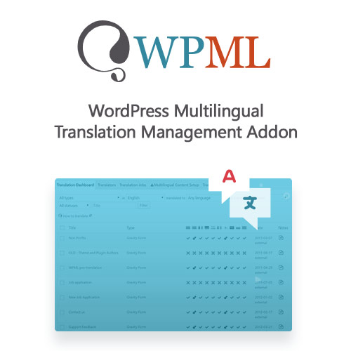 WordPress Multilingual Translation Management Addon v2.10.8 - WordPress多语言翻译管理插件