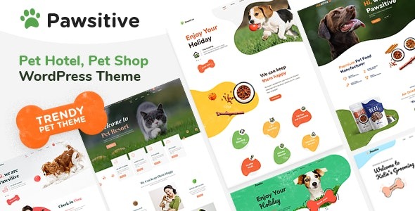 Pawsitive v1.2.2 宠物护理和宠物商店WordPress主题 - 专为宠物店设计的响应式主题