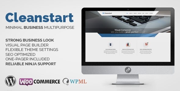 Cleanstart v2.2.0 WP Business Theme - 简洁多用途企业主题