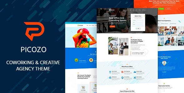 Picozo v1.8 – 协作与办公空间WordPress主题