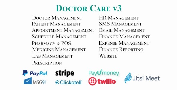 Doctor Care - 诊断中心/医生诊室管理系统 2023年3月19日