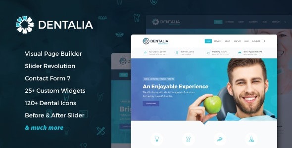 Dentalia v2.2 Dentist & Medical WordPress Theme - 牙科和医疗诊所WordPress主题