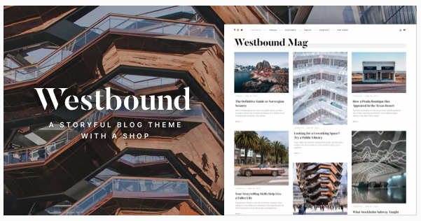 Westbound (v1.0.1) 一个富有故事的WordPress博客主题