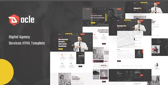 Docle v1.0.1 Agency Services HTML Template - 专业机构服务HTML模板