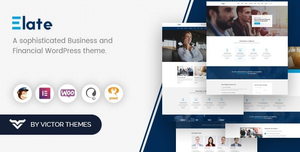 Elate v1.5.0 金融咨询 WordPress 主题 - 专业财务顾问网站模板