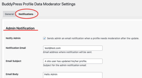 BuddyPress Profile Data Moderator v.1.0.2 - BuddyPress用户资料数据审核插件