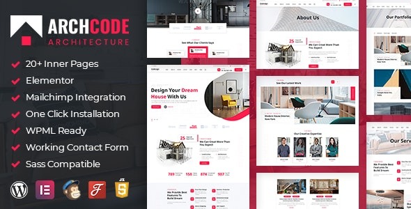 Archcode v1.3 Architect Design WordPress Theme - 建筑师设计WordPress主题