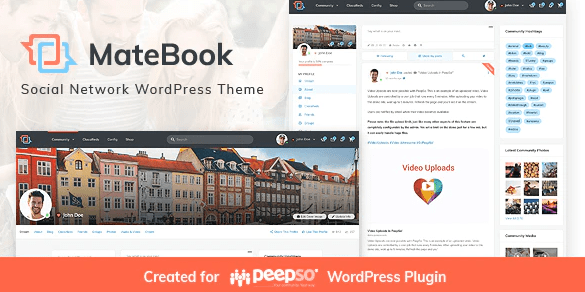 Matebook v1.3 Social Network WordPress Theme - 社交网络WordPress主题