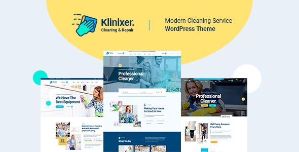 Klinixer v1.0.8 清洁服务WordPress主题 + RTL支持