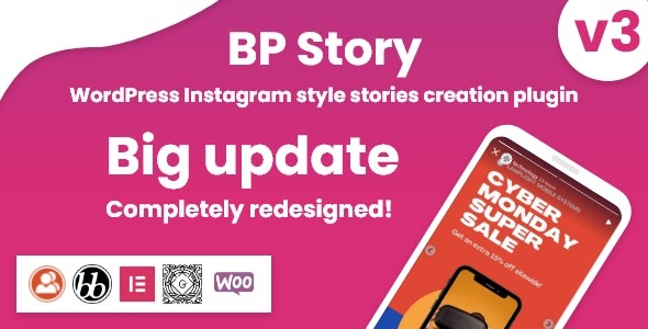 BP Story v3.1.5 WordPress Instagram风格故事插件