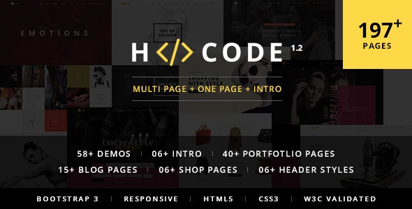 H-code v1.4 多功能商务Drupal主题 - 响应式设计与电子商务解决方案