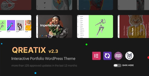 Qreatix v2.4.1 交互式作品集WordPress主题