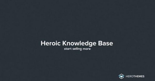 Heroic Knowledge Base Plugin – HeroThemes v3.3.0.0 | 强大的WordPress知识库插件