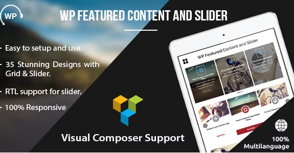 WP Featured Content and Slider Pro v1.8 – 必备插件：精选内容与滑块功能增强