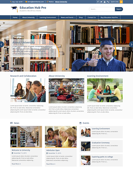 Education Hub Pro v3.9 (Theme Palace WordPress主题) - 教育机构专业网站模板