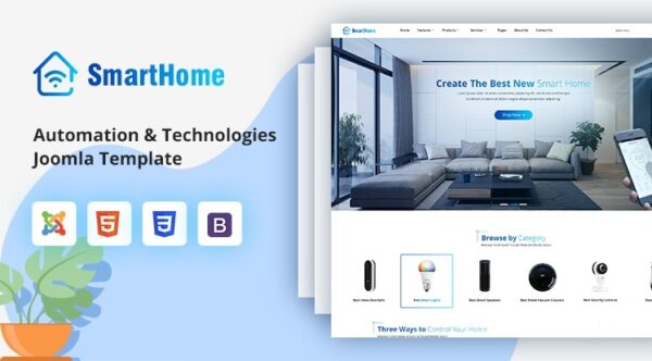 Sj SmartHome v4.1.5 Joomla智能家居模板 - 智能家居自动化技术解决方案