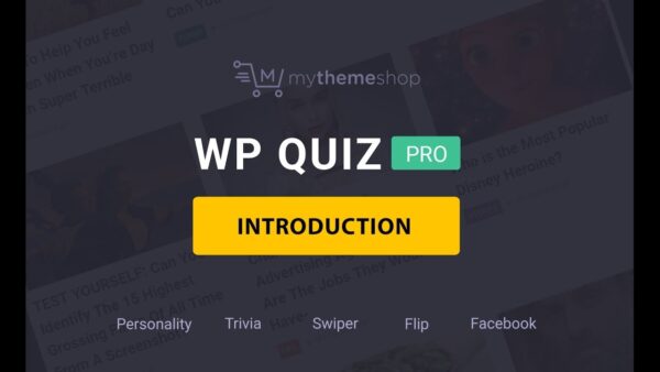 WP Quiz Pro v2.1.11 MyThemeShop - 专业WordPress测验插件