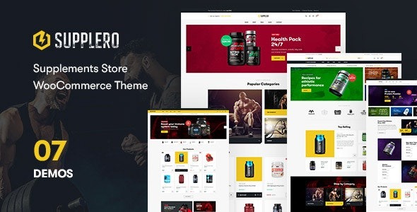 Supplero v1.4.5 补品商店 WooCommerce 主题 - 专业营养品电商网站模板