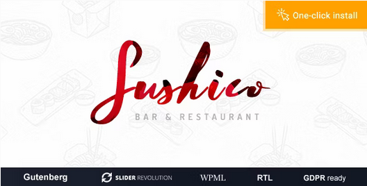 Sushico v1.1.3 寿司和亚洲美食餐厅WordPress主题