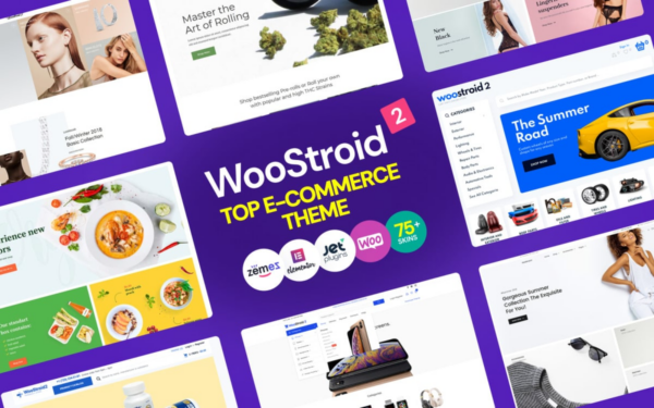 Woostroid2 v1.0.13 多功能Elementor WooCommerce主题 - 电子商务网站设计解决方案