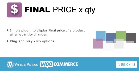 Final Price For WooCommerce v1.9 - WooCommerce最终价格显示插件