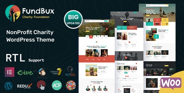 Fundbux (v1.5.0) 慈善与筹款WordPress主题
