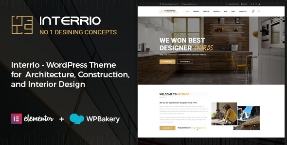 Interrio (v2.4) WordPress主题 - 建筑与室内设计专用