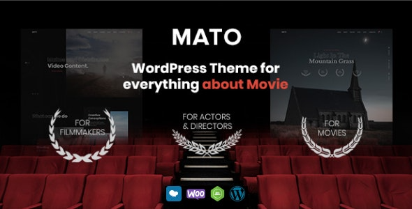 Mato (v1.2.4) 电影工作室和电影制作人WordPress主题